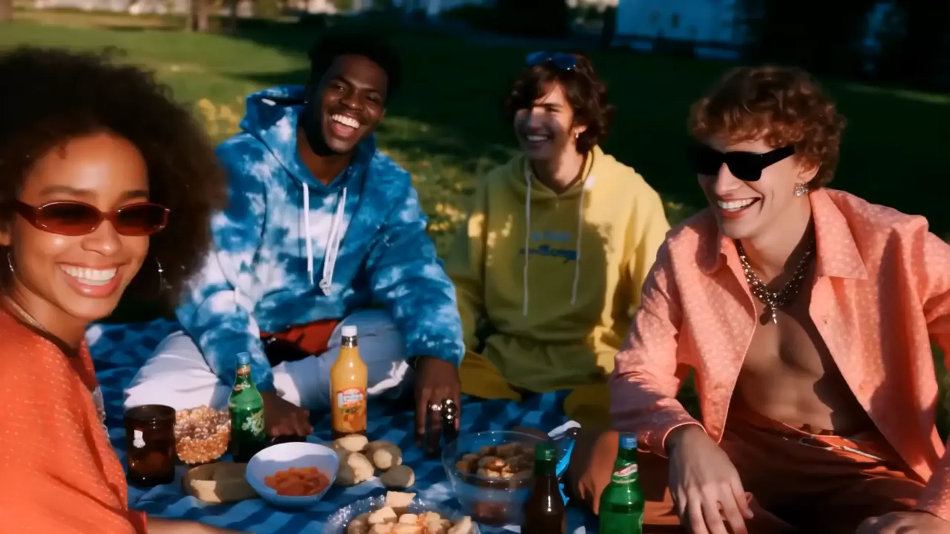 LTX 2.3 AI video demo preview: futuristic skyscrapers at golden hour with volumetric light